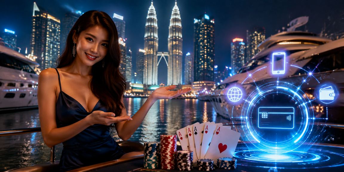 Pemain poker di Kuala Lumpur dalam suasana santai