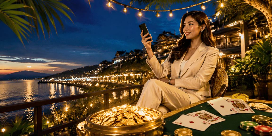 Pemain Malaysia menikmati permainan kad Teen Patti dalam talian